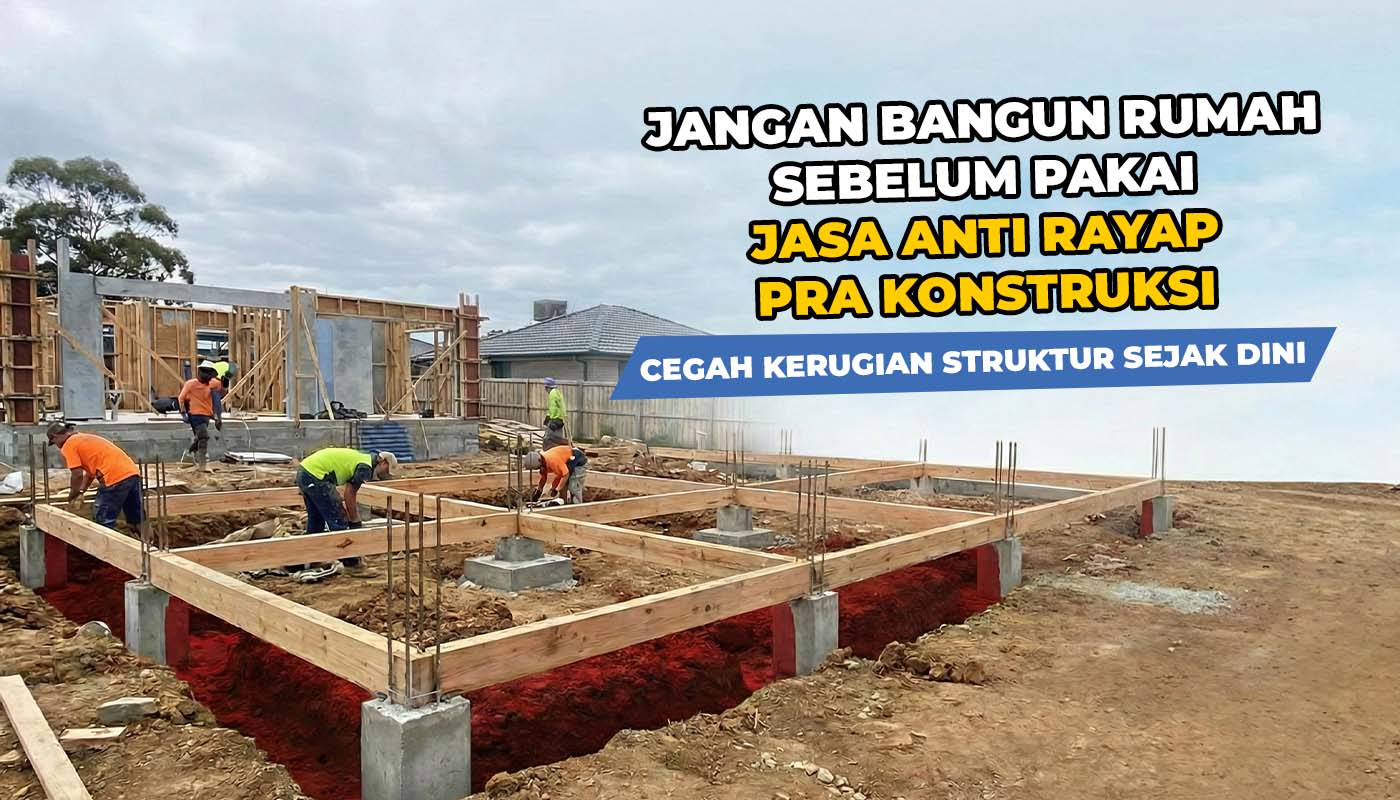 Jangan Bangun Rumah Sebelum Pakai Jasa Anti Rayap 